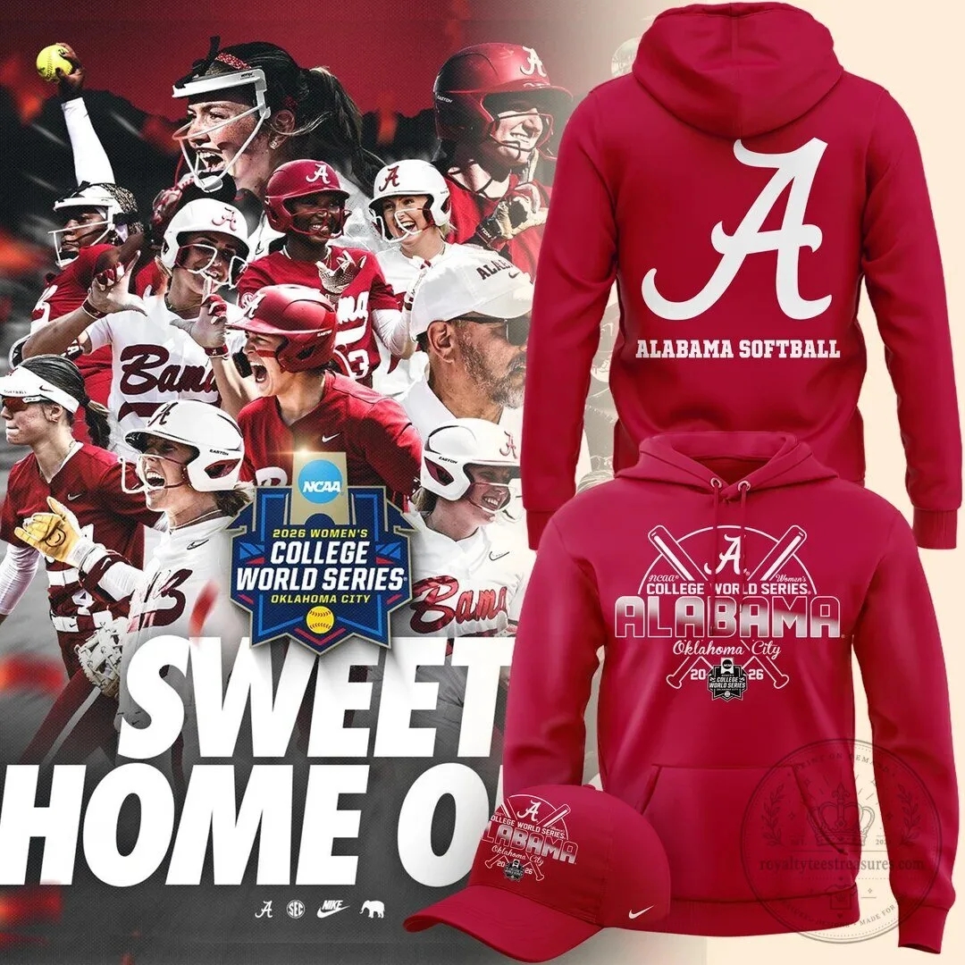 Alabama Crimson Tide Softball 2026 Women’s College World Series Hoodie