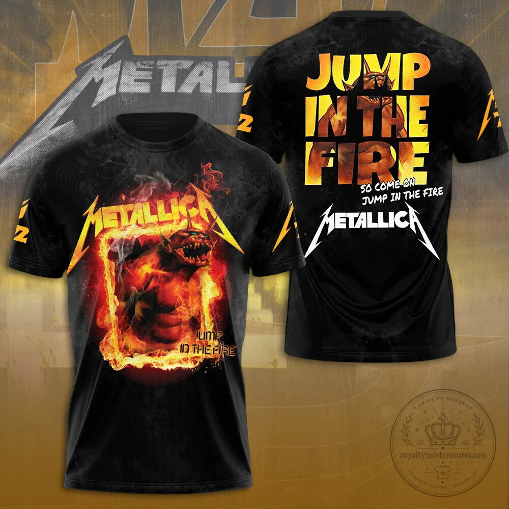 Metallica Jump In The Fire Heavy Metal Music Band T-Shirt