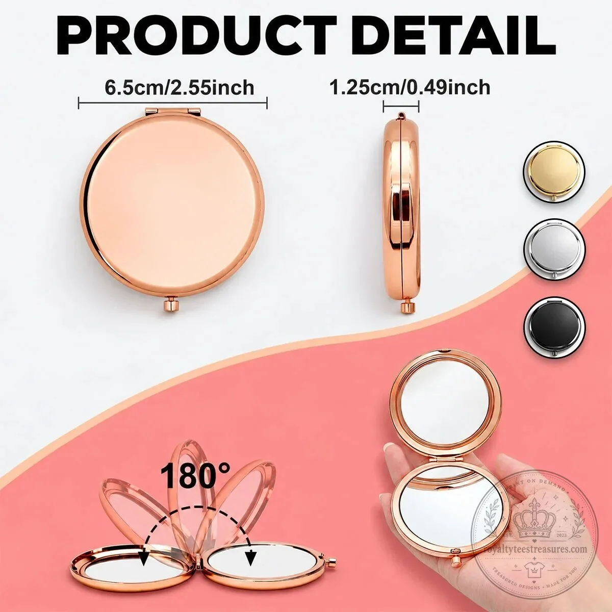 Personalized Granddaughter Always With You Rose Gold Compact Mirror 25 Personalized Granddaughter Always With You Rose Gold Compact Mirror