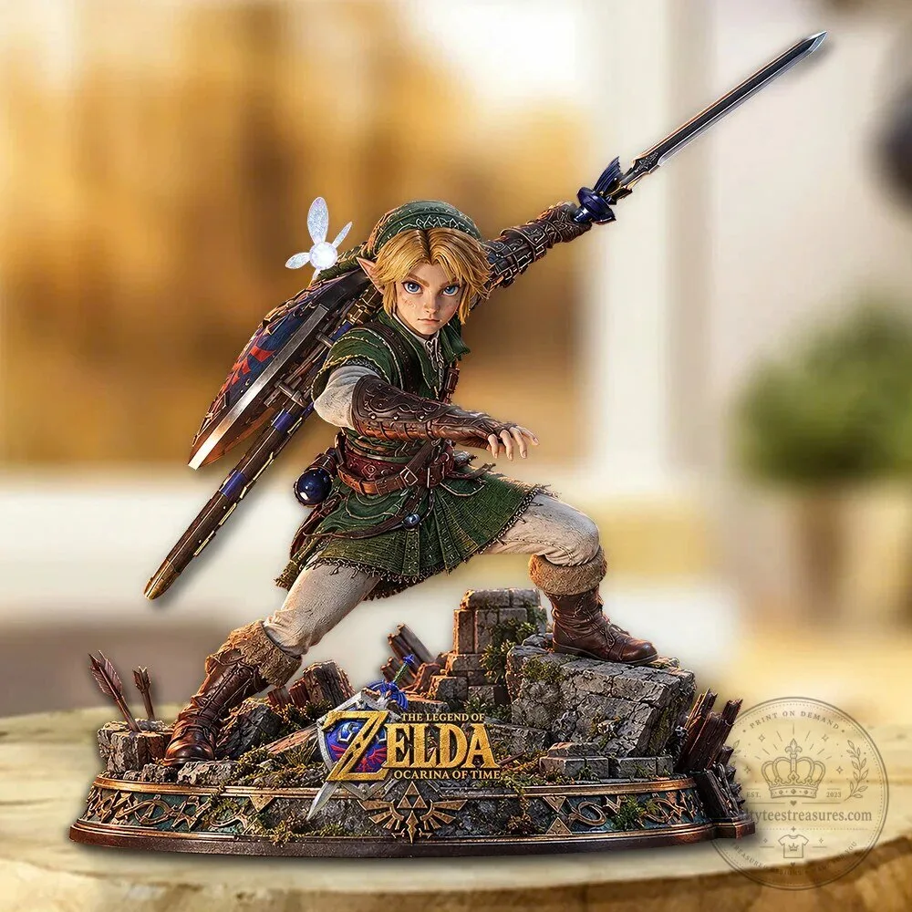 The Legend of Zelda Ocarina of Time Link Hero Action Pose Figurine