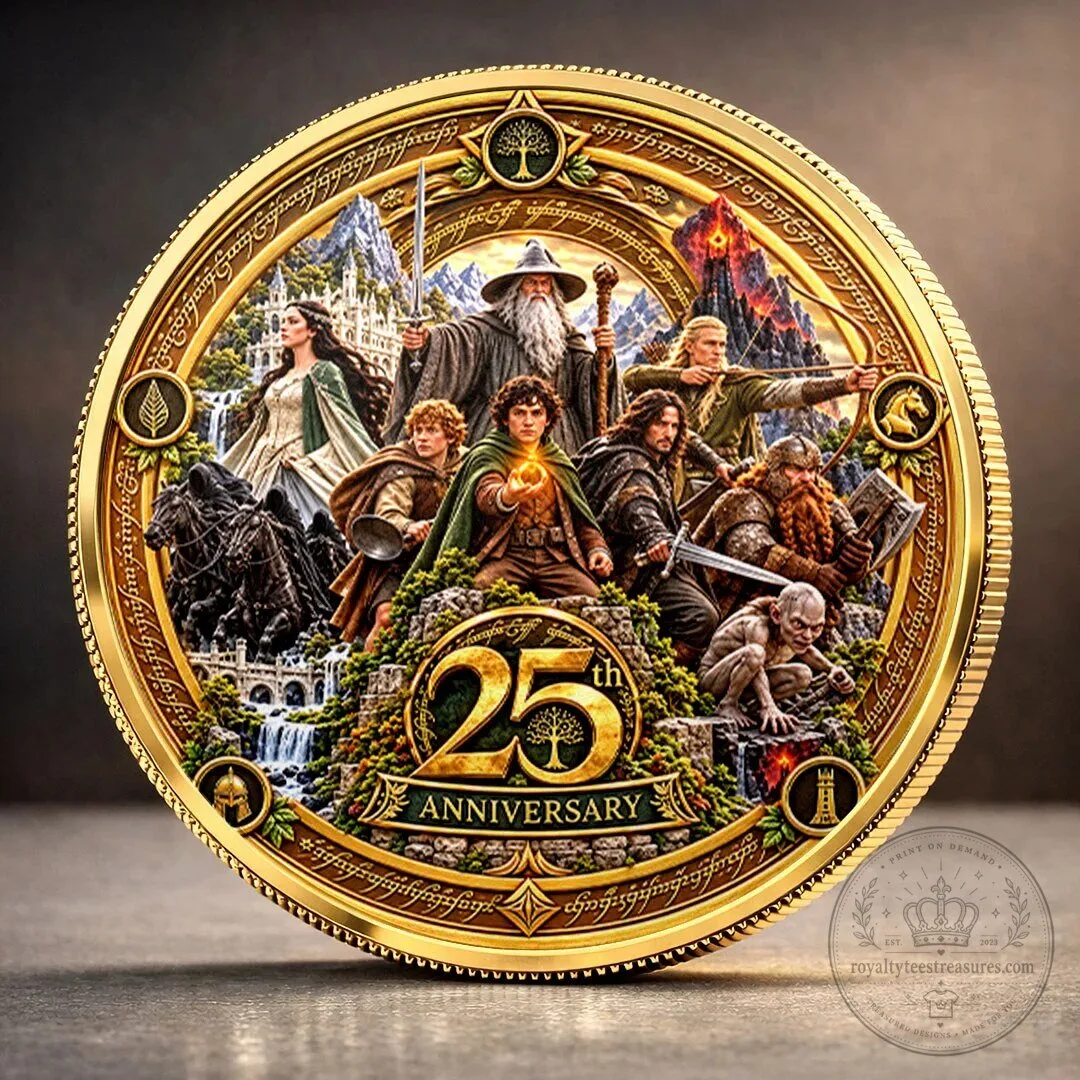 The Lord of the Rings 25th Anniversary Commemorative Gold Coin Collectible