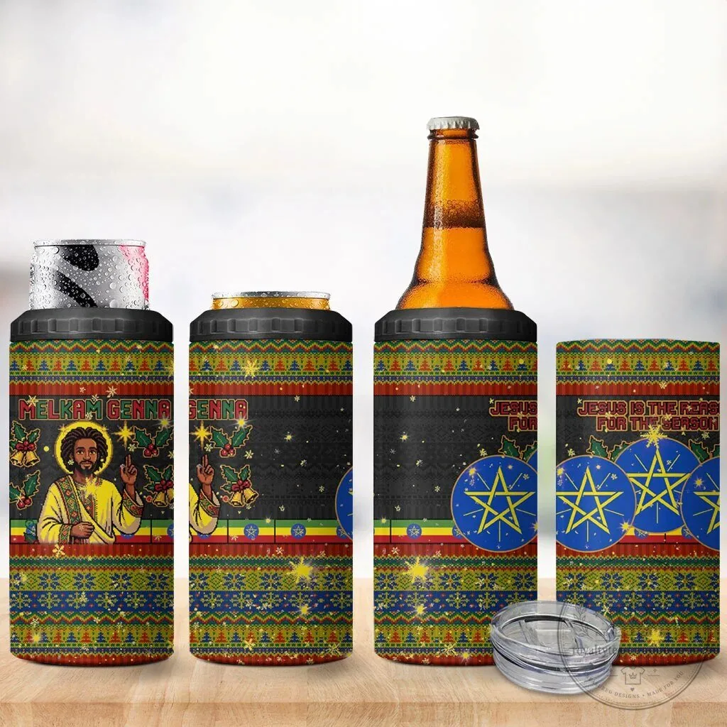 Ethiopian Melkam Genna Jesus Christmas Can Cooler Tumbler 8 Ethiopian Melkam Genna Jesus Christmas Can Cooler Tumbler