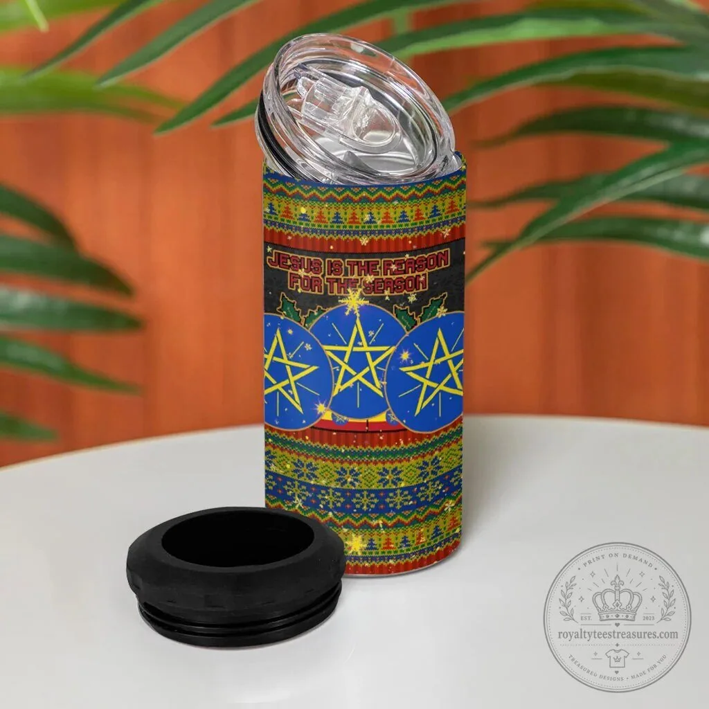 Ethiopian Melkam Genna Jesus Christmas Can Cooler Tumbler 10 Ethiopian Melkam Genna Jesus Christmas Can Cooler Tumbler
