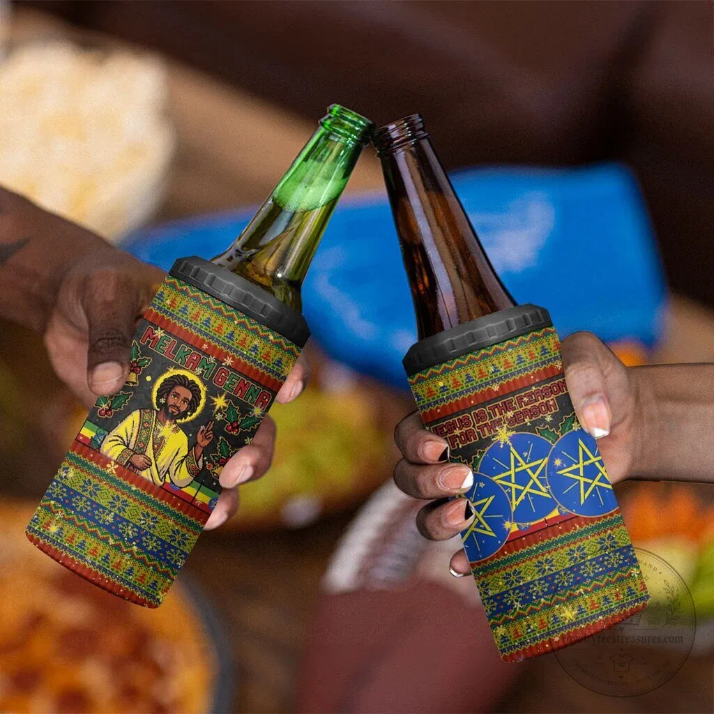 Ethiopian Melkam Genna Jesus Christmas Can Cooler Tumbler 12 Ethiopian Melkam Genna Jesus Christmas Can Cooler Tumbler