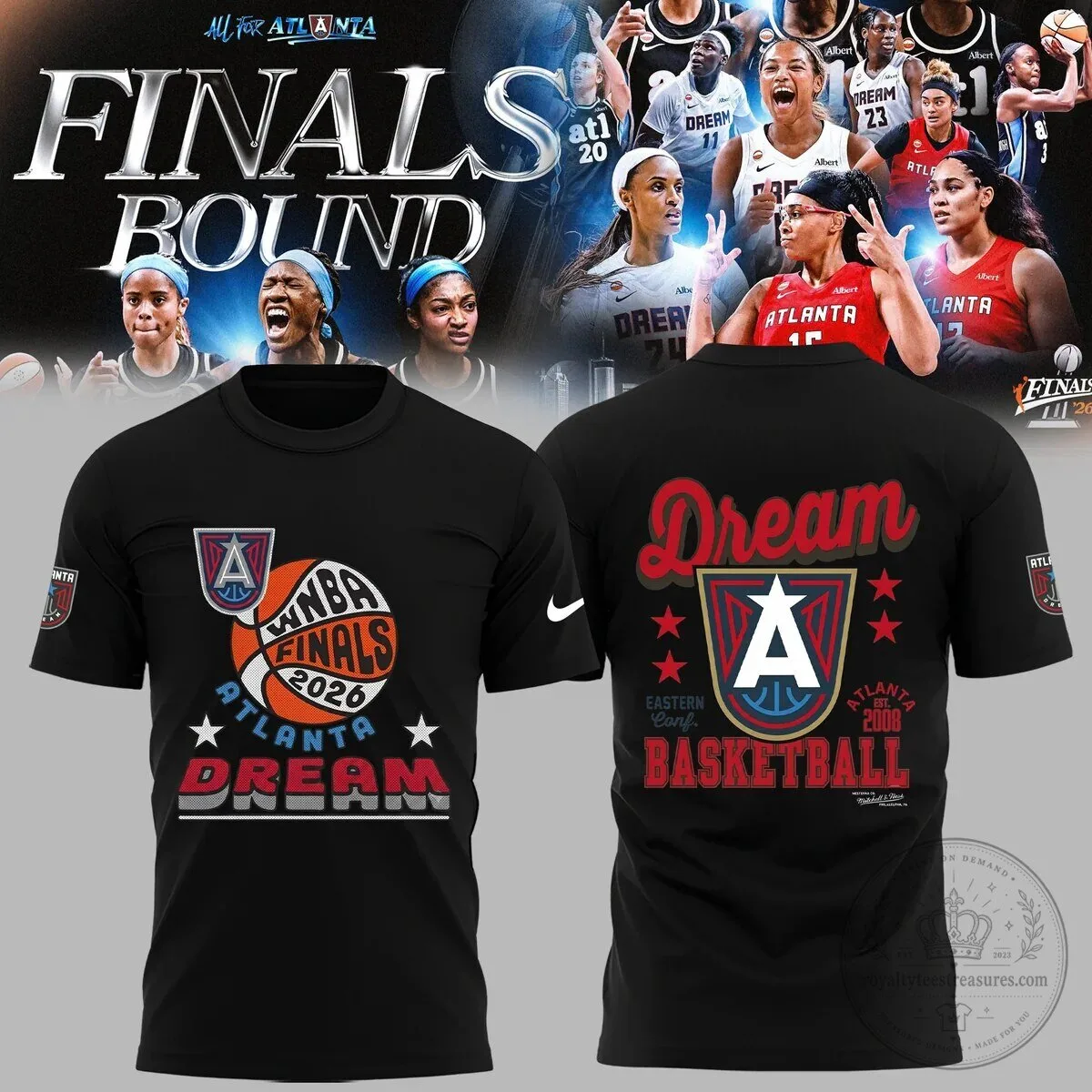 Eastern Conference Basketball T-Shirt for Atlanta Dream 2026 WNBA Finals Bound Fans