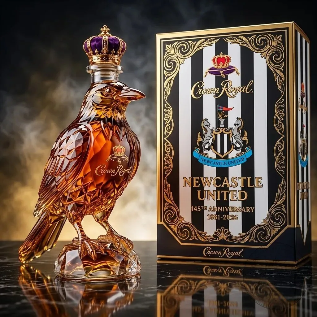 Newcastle United Football Club 145th Anniversary Whiskey Decanter