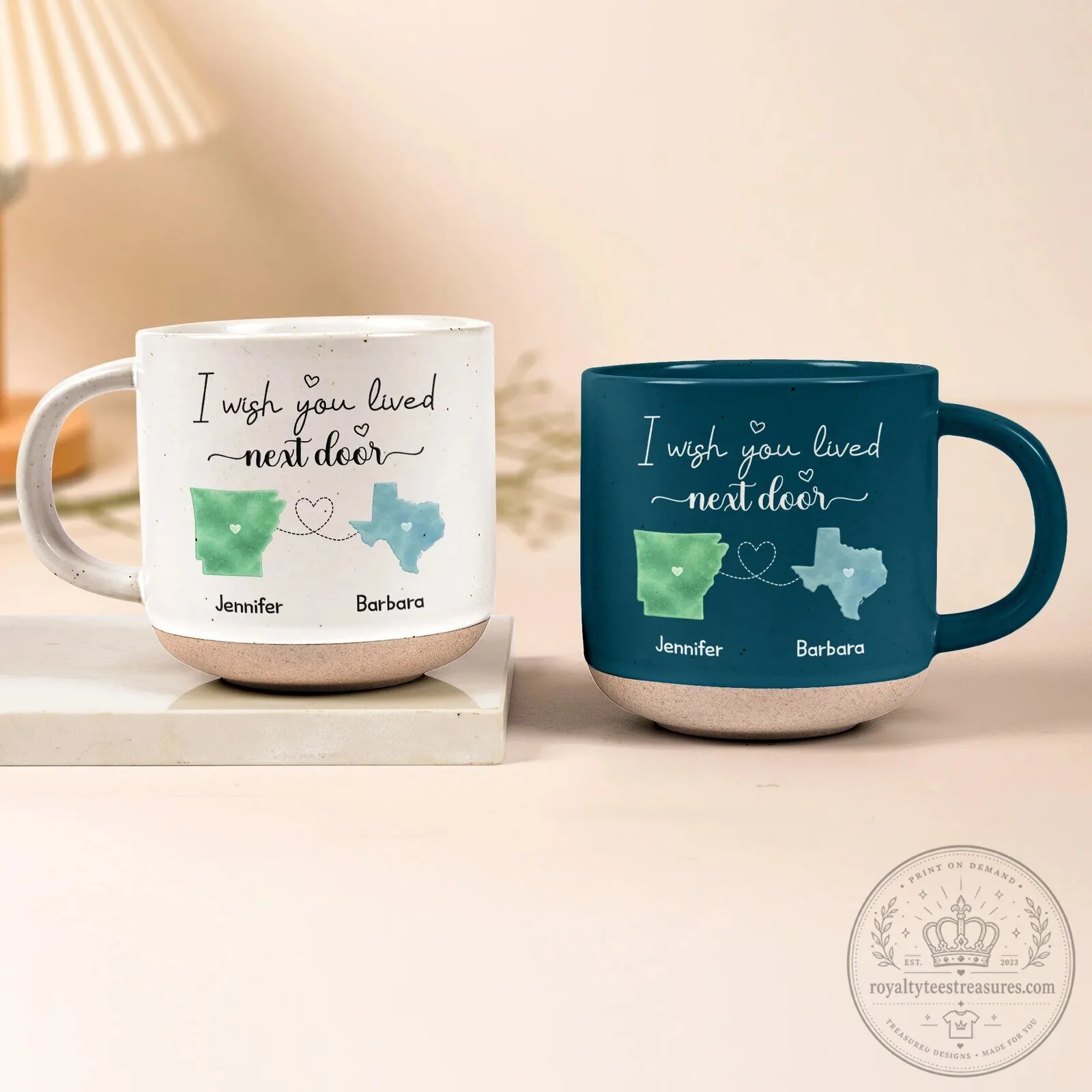 Personalized Long Distance Friendship Mug, Custom State Map Best Friend Gift 8 Personalized Long Distance Friendship Mug, Custom State Map Best Friend Gift