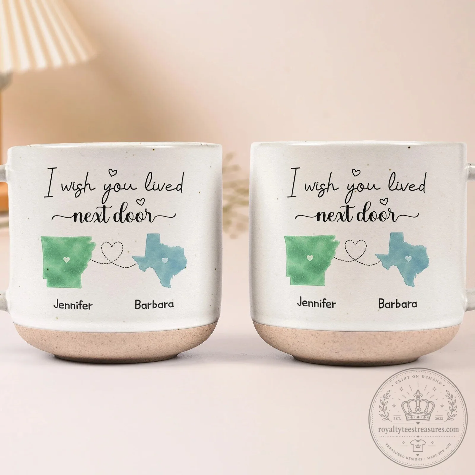 Personalized Long Distance Friendship Mug, Custom State Map Best Friend Gift 12 Personalized Long Distance Friendship Mug, Custom State Map Best Friend Gift