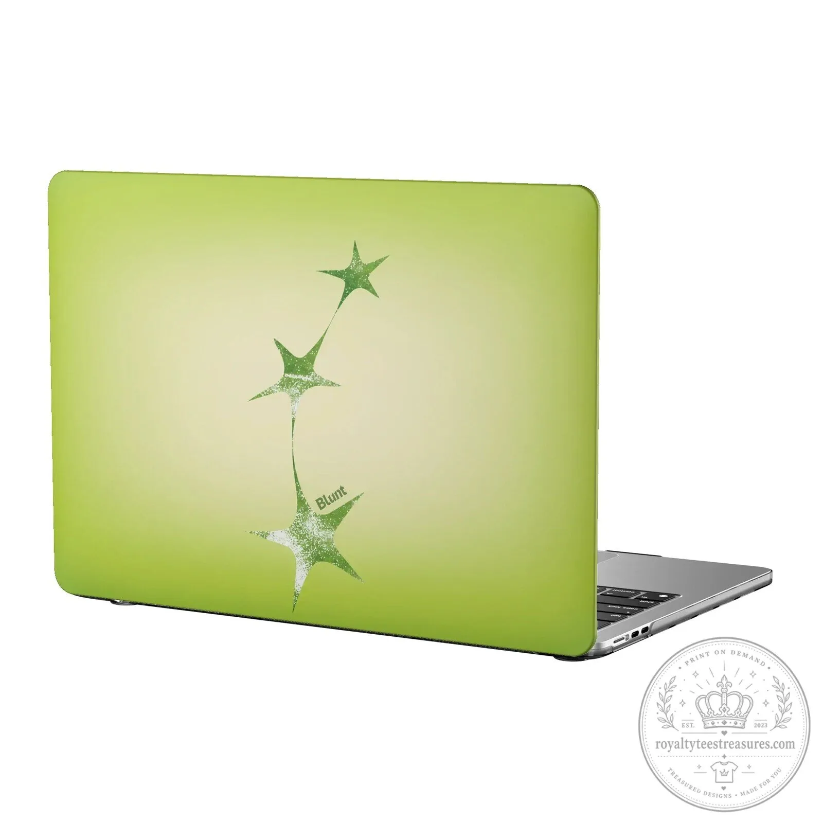 Poison Ivy Green Stars Laptop Hard Case for MacBook Air 13 Inch