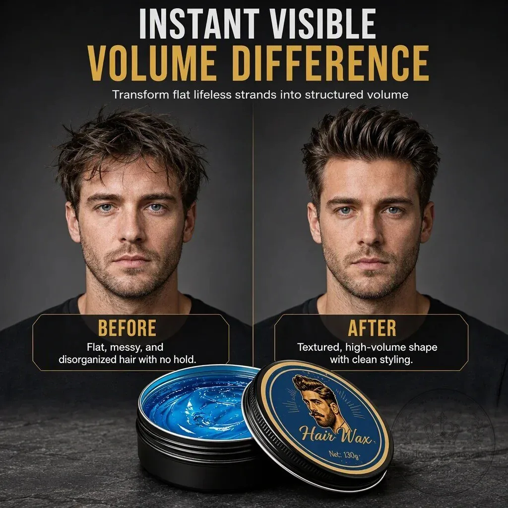 Cologne Scented Hair Wax for Men, Strong Hold Matte Finish Styling Pomade 13 Cologne Scented Hair Wax for Men, Strong Hold Matte Finish Styling Pomade
