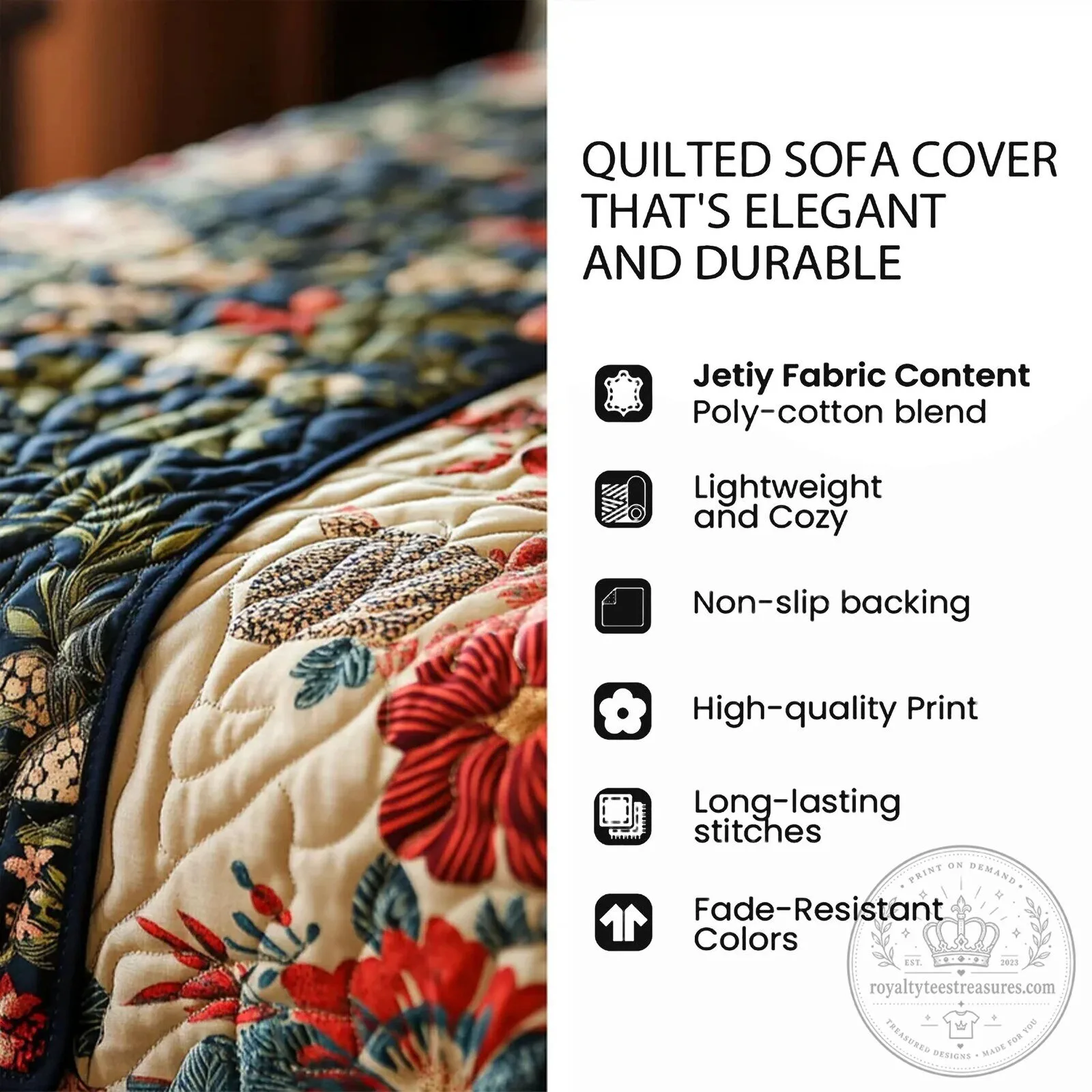 Adinkra Festival Circle Quilted Sofa Cover Protector for Recliner Chair 16 Adinkra Festival Circle Quilted Sofa Cover Protector for Recliner Chair