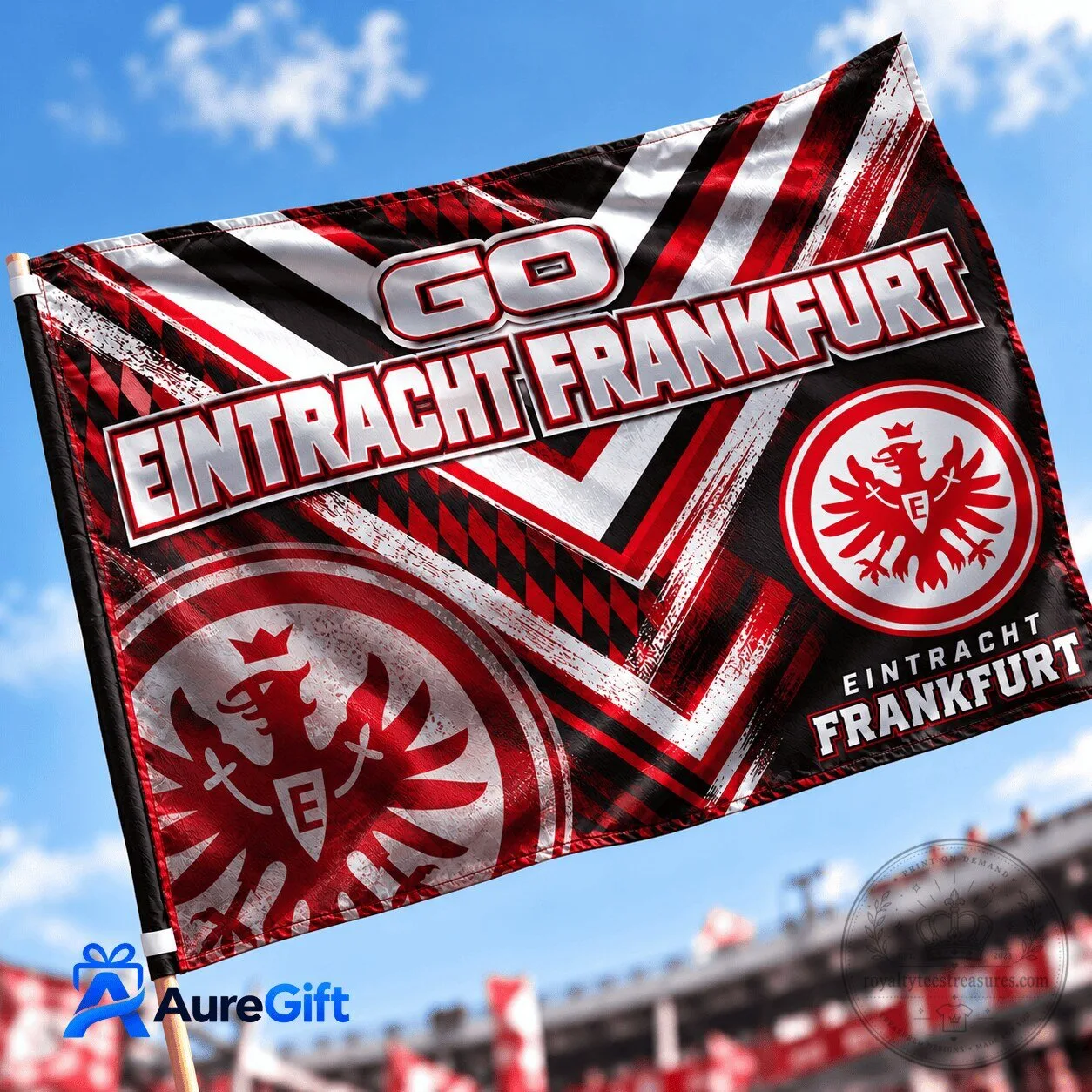 Eintracht Frankfurt Bundesliga Matchday Personalized Name Flag House Flag
