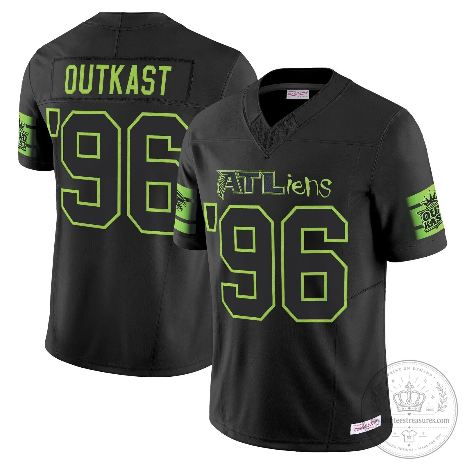 Atlanta Falcons Black Football Jersey for Outkast ATLiens 30th Anniversary