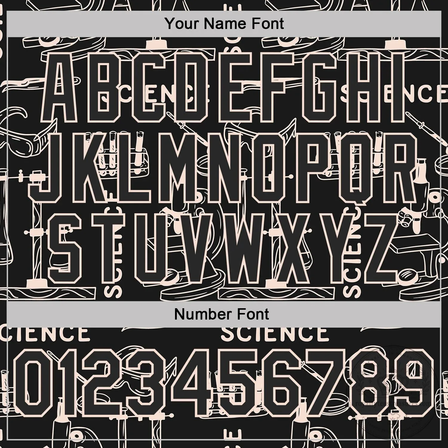 Custom Black and White Science Geek Pullover Hoodie with Team Name and Number 10 Custom Black and White Science Geek Pullover Hoodie with Team Name and Number