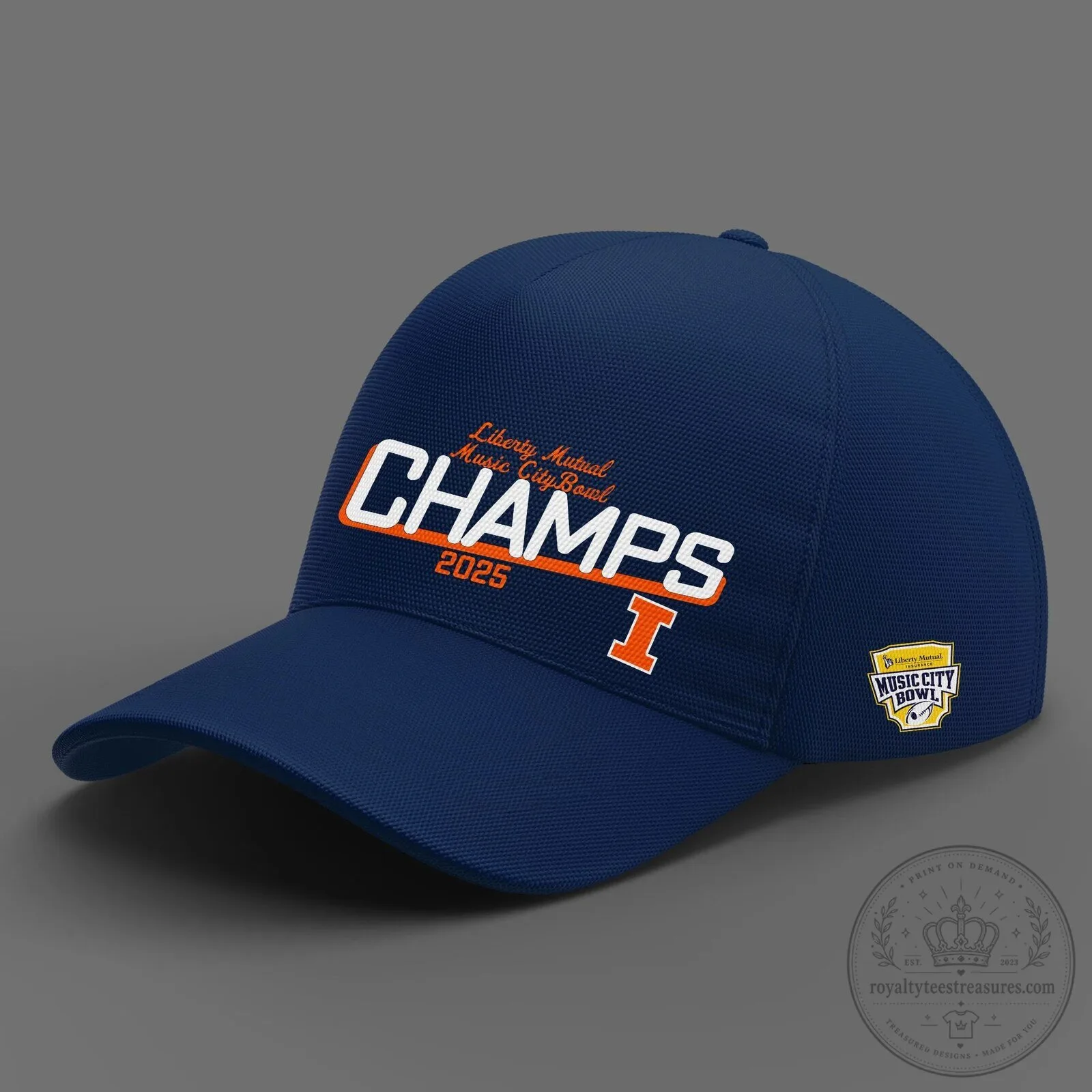 Illinois Fighting Illini 2025 Music City Bowl Champions T-Shirt 6 Illinois Fighting Illini 2025 Music City Bowl Champions T-Shirt
