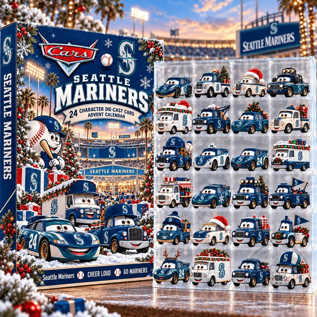 Seattle Mariners Disney Pixar Cars 24 Character Die-Cast Advent Calendar 2D Seattle Mariners Disney Pixar Cars 24 Character Die-Cast Advent Calendar 2D